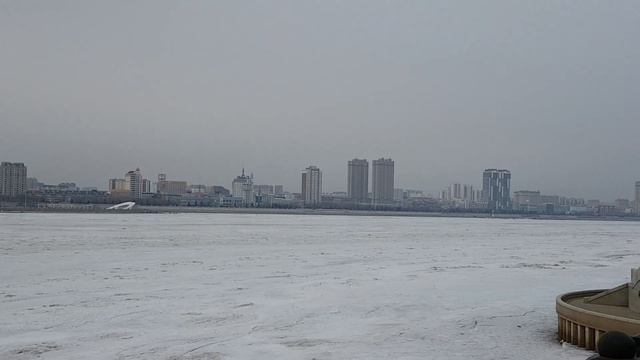 Благовещенск. Вид с набережной Амура на Китай. смотреть онлайн