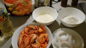 Креветка во фритюре в темпуре