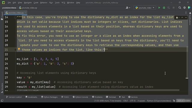 "Python Error: TypeError - List Indices Must Be Integers or Slices!"