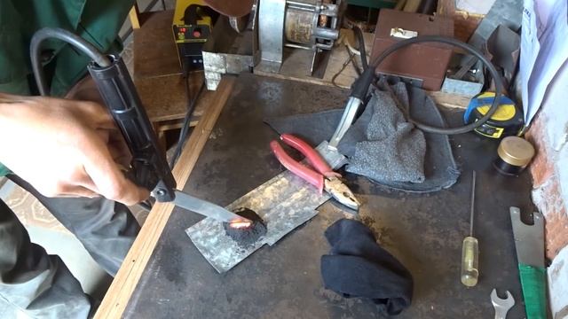 Закалка ножа из нержавейки графитом. Неудачный эксперимент. смотреть онлайн