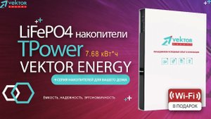 Литиевый аккумулятор для дома VEKTOR ENERGY TPower - обзор удаленного мониторинга