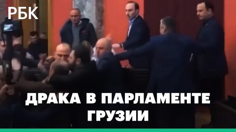 Грузинские депутаты подрались на рассмотрении проекта об иновлиянии