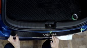 Наклейка на задний бампер для Kia Venga
