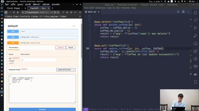 FastAPI - สร้าง Python API แบบติดจรวด พร้อม Swagger UI ในตัว - (Crash Course) смотреть онлайн