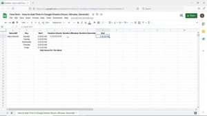 How to Add Time in Google Sheets (Add Hours, Minutes, Seconds)