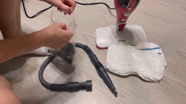 Уборка квартиры! Обзор паровой швабры Kitfort KT-1005-2 Red смотреть онлайн