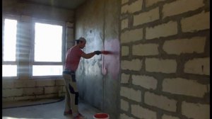 Снятие бетоноконтакта со штукатуреннной поверхности