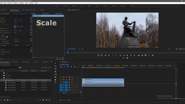 Как повернуть видео в Вертикальное, горизонтальное, Квадратное видео в Premiere Pro
