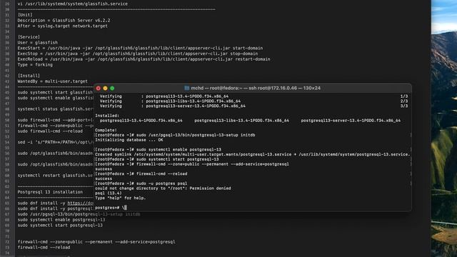 JKD17, Glassfish 6.2.2, Postgresql 13, install Fedora 34 Server смотреть онлайн