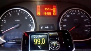 Глюк отображения температуры Renault Duster