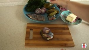 Бутерброды и канапе с селедкой на черном хлебе ☆ Закуска