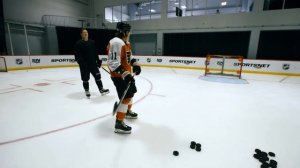 Travis Konecny: Accuracy Shooting Challenge | On The Couch With Colby