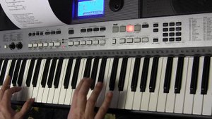 Розовый вечер на Yamaha PSR E443 Аккорды