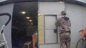 Утепление гаражных ворот листами пеноплекса