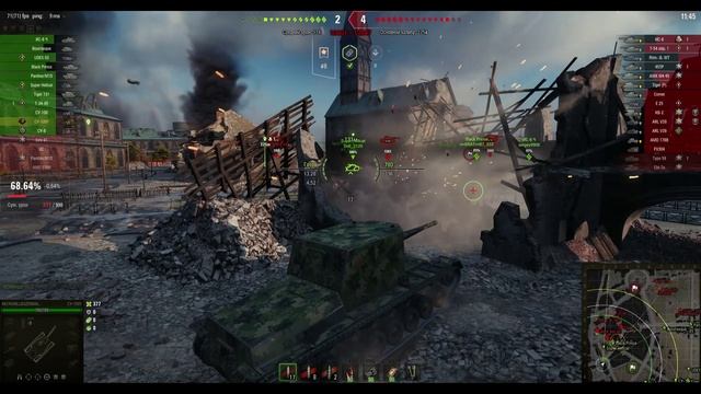 СУ-100Y.Премиальная ПТ (СССР). Карта Руинберг. №-9 смотреть онлайн