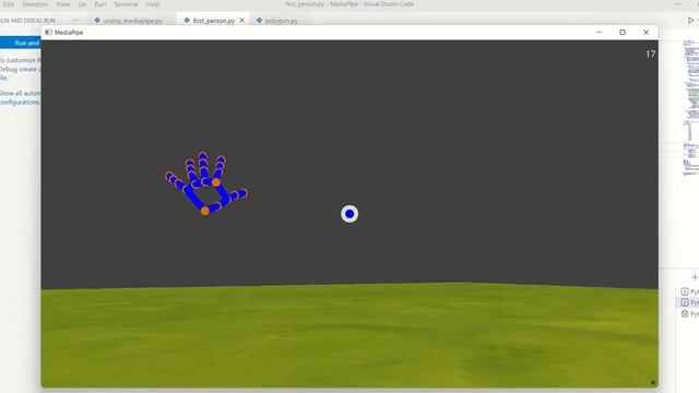 3D hand tracking with MediaPipe and Ursina Engine part2 смотреть онлайн
