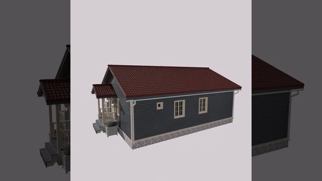 Проект каркасного дома РуХаус «София» смотреть онлайн