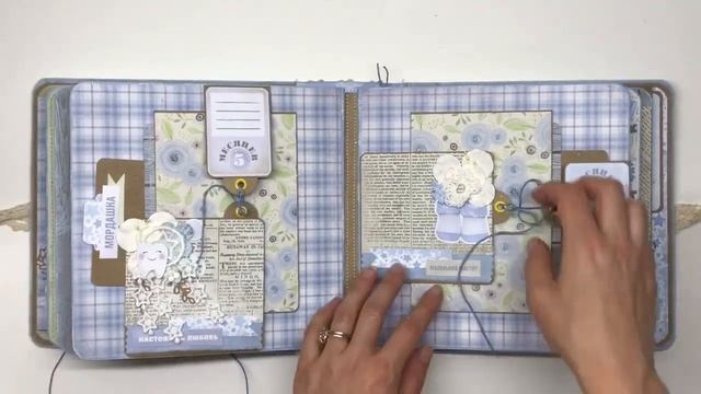 Скрапбукинг/ обзор нежного альбома для малыша смотреть онлайн