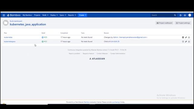 JAVA Application Deployment using Kubernetes through Bamboo Pipeline смотреть онлайн