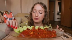 Мукбанг - ИСТОРИЯ / ГОЛОД / МОРЕПРОДУКТЫ В ТОМАТНОМ СОУСЕ ??