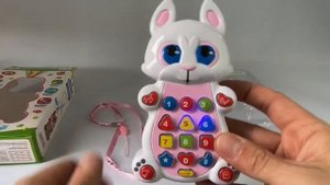 Обучающий детский планшет Play Smart «Умный смартфон» 7614 с цветной проекцией / зайчик