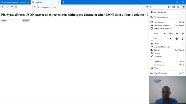 How to Fix Error: JSON.parse: unexpected non-whitespace character after JS data|mysql multiple rows