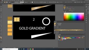 Gold Gradient Illustrator