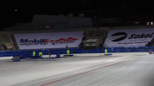 Двойное падение шведов. Ice Speedway Gladiators World Championship 2016 смотреть онлайн