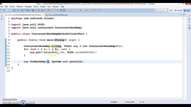 forEachKey,forEachValue and forEachEntry methods in ConcurrentHashMap Java 8 смотреть онлайн