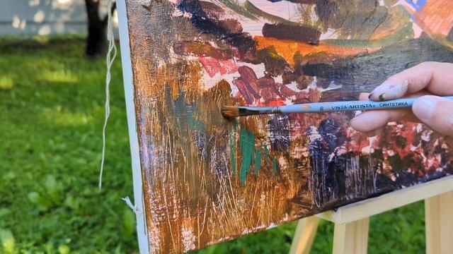 ЖИВОПИСЬ АКРИЛОМ "ПОД МАСЛО". Мастерская Vista-Artista I Этапы работы над пейзажем акрилом на холст