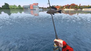 Ultimate Fishing simulator,поймал большую рыбу.