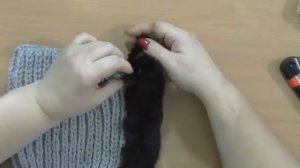 шапка гном из меха норки