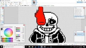 how to make your own Sans au with pc (paint.net)