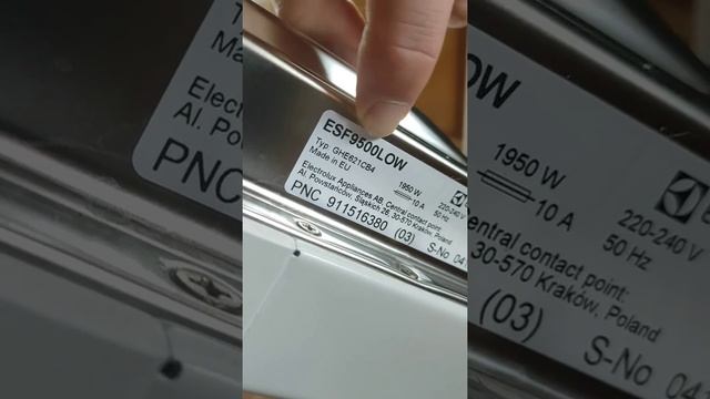 Kde najdu výrobní typový štítek - myčka nádobí Aeg Electrolux a Zanussi