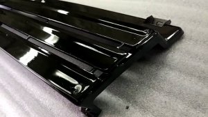 Решётка радиатора Ваз 2109 три широкие полосы черный глянец