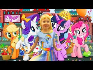 Милая Пони распаковка вместе с Машей. Круто, Весело. Играй с Машей! видео для детей