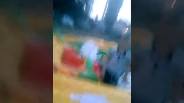 Как сдувают батут! !!