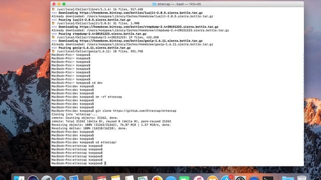 Build Ettercap from GitHub MacOSX смотреть онлайн