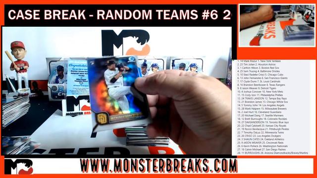 2022 BOWMAN CHROME BASEBALL 12 BOX CASE BREAK - RANDOM TEAMS #6