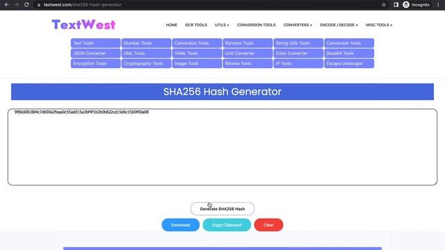 SHA256 Hash Generator Online Tool смотреть онлайн