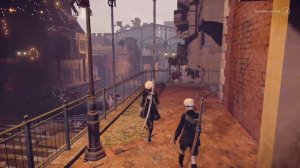 Nier Automata: Amusement Park Just walking with BGM