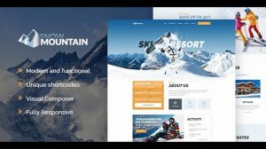 Snow Mountain | Ski Resort & Snowboard School WordPress Theme | Themeforest Website Templates and