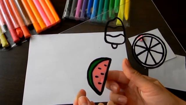 Поделка из пластилина. На стекле. смотреть онлайн