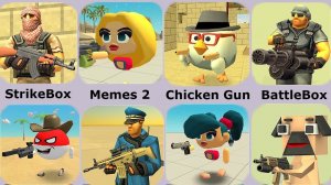 Chicken Gun,MemesWars 2,StrikeBox,BattleBox,PugWars,Strike Fortress