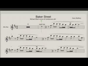 Baker Street - Electro House Version (Sheet music for Saxophone Alto)