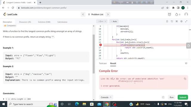 Leetcode-14|Longest Common Prefix|FAANG|Interview Question смотреть онлайн