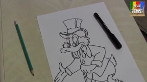 УЧИМСЯ РИСОВАТЬ СКРУДЖА МАКДАКА #draw_a_Scrooge_McDuck