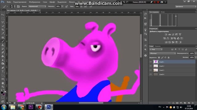Рисуем в Фотошопе старую Свинку Пеппу смотреть онлайн