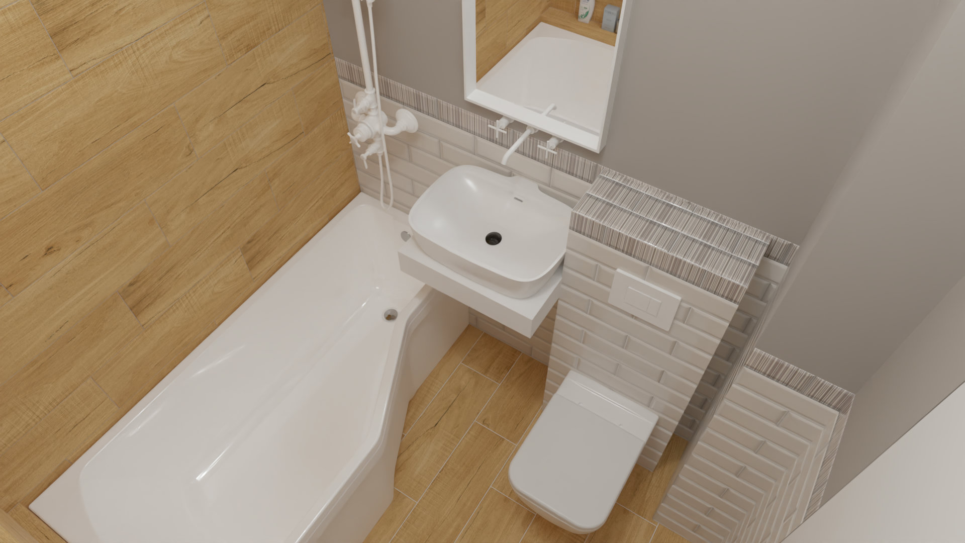Раскладка плитки в 3D - Kerama Marazzi Аккорд