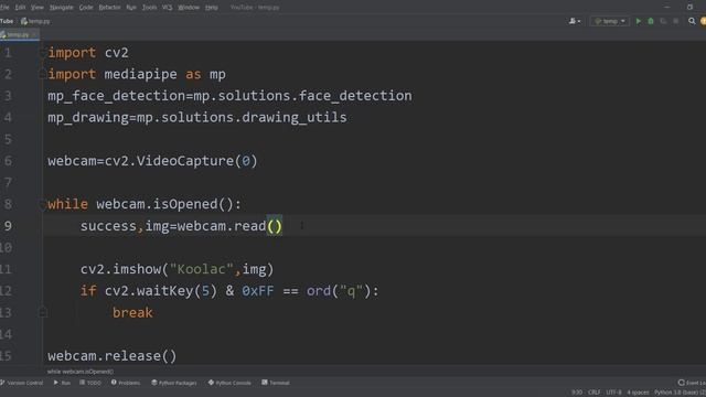 Python Face Detection using OpenCV and MediaPipe смотреть онлайн